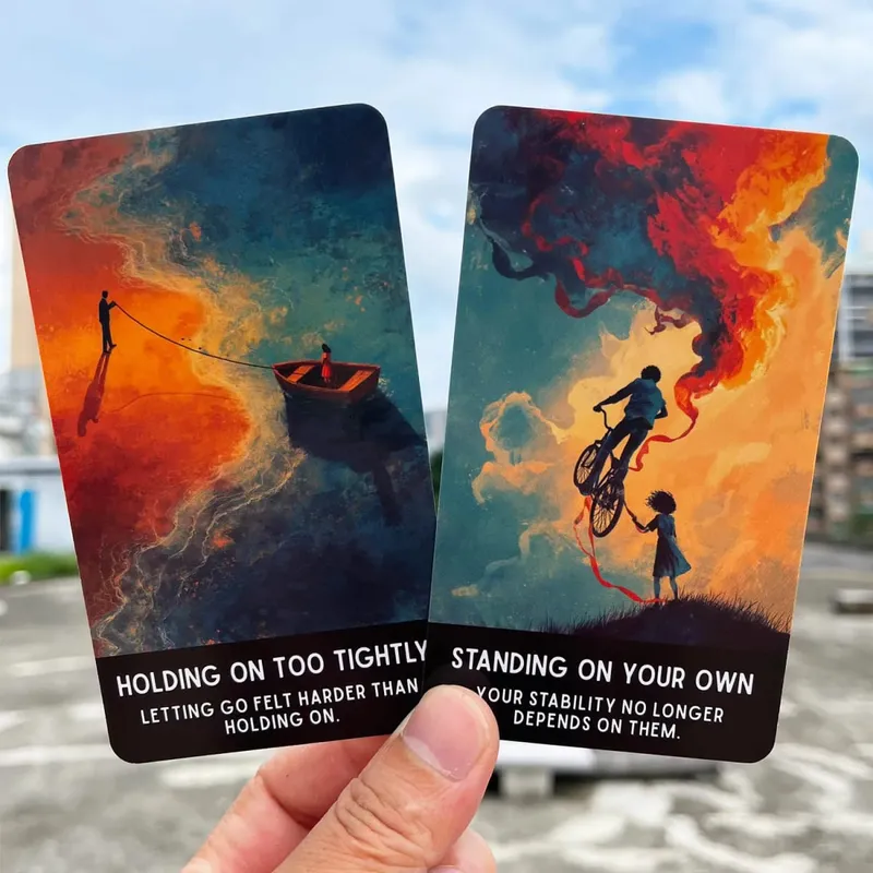 54 Relationship Truth Oracle Cards 13x8 cm Reveals Communication Patterns Παιχνίδι καρτών για προσωπική ανάπτυξη Διορατική τράπουλα — image 6