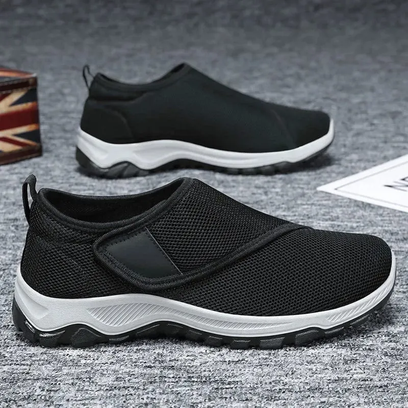 Ανδρικά αθλητικά παπούτσια Casual Μαλακά άνετα ανδρικά παπούτσια Ρυθμιζόμενα φαρδιά πόδια με γάντζο με θηλιά και ρυθμιζόμενα γυναικεία αντιολισθητικά αθλητικά παπούτσια εξωτερικού χώρου