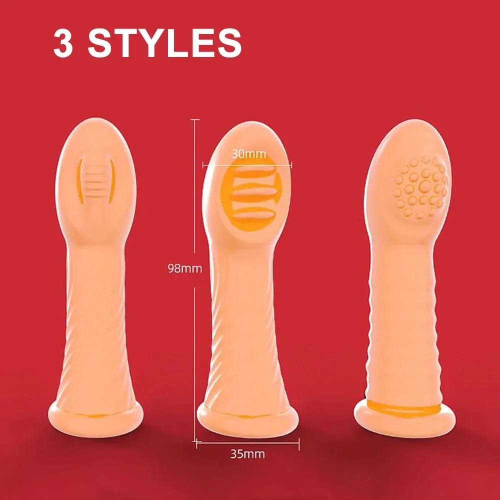 Finger Vibrators Orgasm G Spot Clitoris Vaginal Massage Stimulator Masturbator Erotic Vibrating Finger Sleeve Sex Toy For Women — image 5