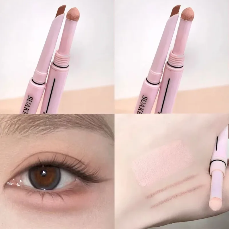 Dual End Glitter Matte Aegyosal Pen Brightening Highlight & Shadow Stick Eye Makeup Lying Silkworm Eyeliner Gel Pencil 애교살 펜 — image 14
