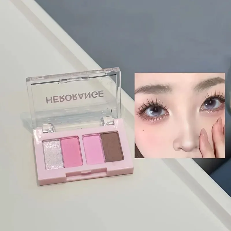 Herorange 6 τμχ Μίνι Σετ Μακιγιάζ Lip Gloss Lip Tint Eyeliner Blush Eyeshadow Αδιάβροχη μεγάλης διάρκειας