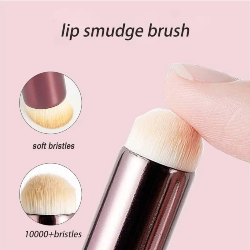 3 pçs pincel labial profissional manchas e mistura escovas para batom e brilho labial aplicação ferramenta de maquiagem