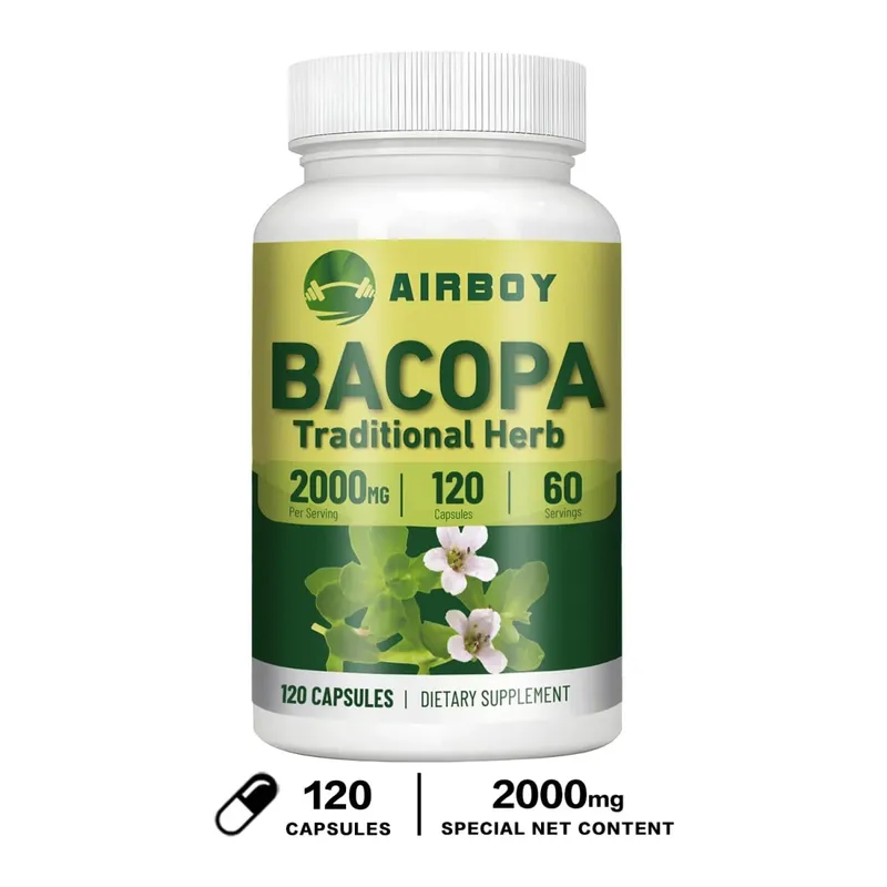 Bacopa Monnieri Extract - Helps Clear Thinking and Improves Memory Delay Skin AgingSupplements