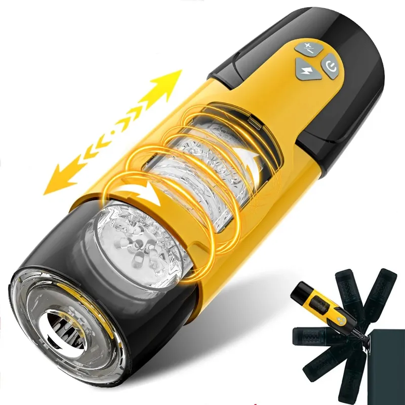 Automatic Male Masturbator Telescopic Rotation Masturbation with Suction Cup for Men Simulation Blowjob Piston Sex Toy for Men — image 14