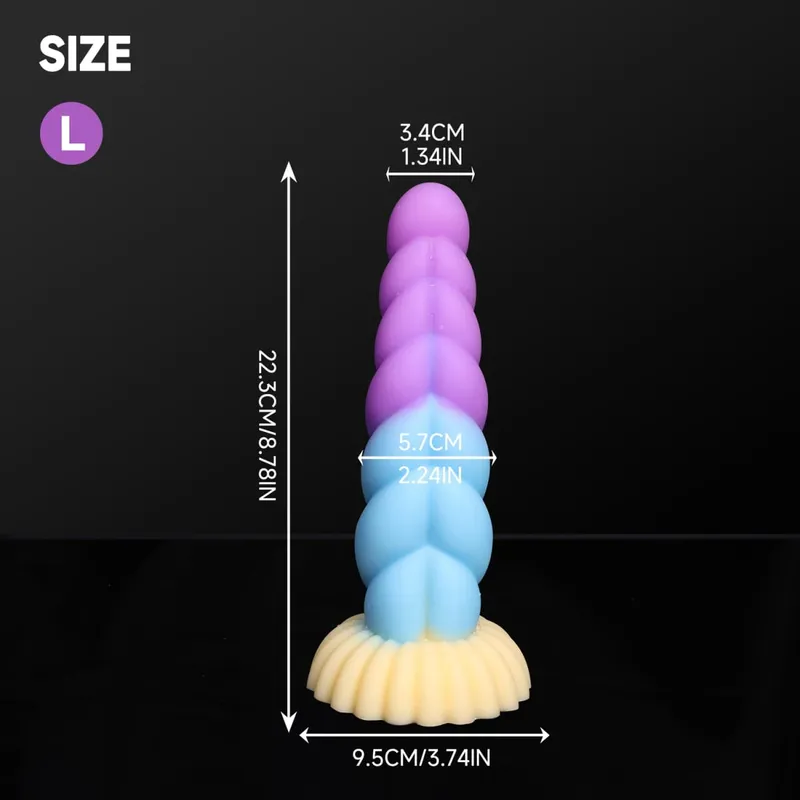 Fantasy Anal Plug Dildos Prostate Clit G-Point Stimualor Vagina Massage Butt Plug Μαλακή σιλικόνη Παιχνίδια σεξ για ενήλικες για γυναίκες και άνδρες — image 9