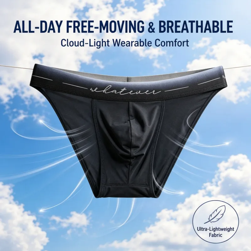 Men Ice Silk High Cut Briefs Printed Moisture Wicking Breathable Athletic Underwear for Bodybuilder Gym Daily Wear 1 / 3Pcs Set — image 2