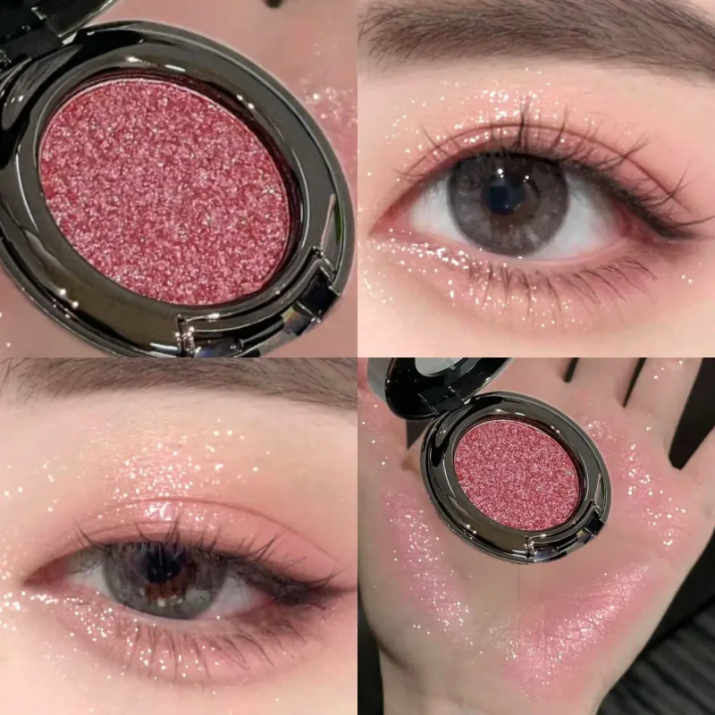 Metallic Glitter Black Blue Eyeshadow Purple Green Metallic Highlighter Eyeshadow Diamond Μακιγιάζ ματιών μακράς διαρκείας Γυναικεία καλλυντικά