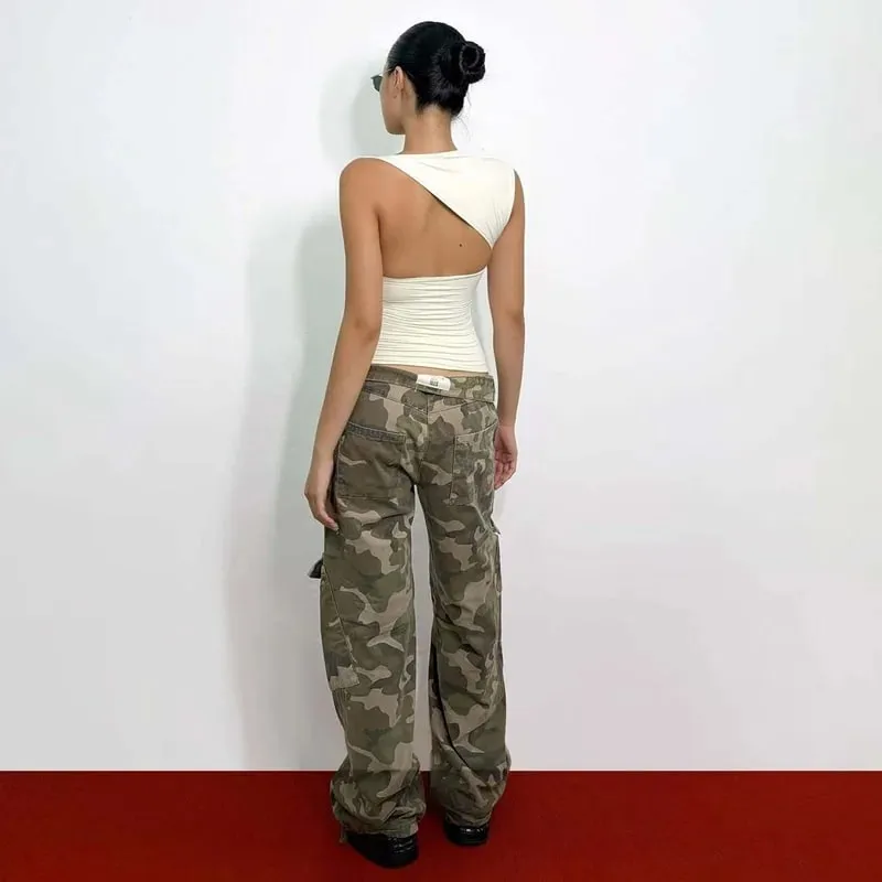 Καλοκαιρινά ρούχα Dulzura Asymmetric One Shoulder Slim χωρίς μανίκια Tank Top Γυναικεία μονόπλευρα σέξι casual top Street Style Y2K καλοκαιρινά ρούχα — image 6