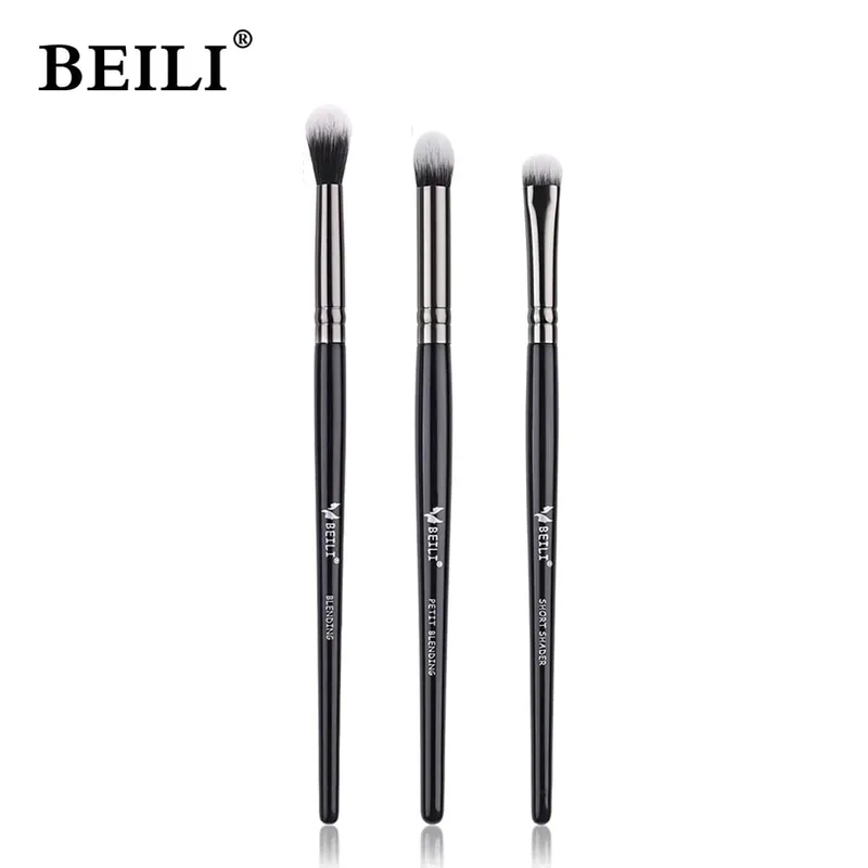 3 pçs conjunto de escova de maquiagem lâmina delineador escova fina cabeça oblíqua sobrancelha escova contorno delineador ultra-fino sombra de olho escova maquiagem b — image 15