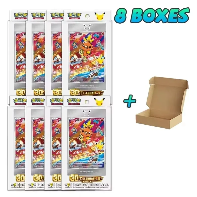 Original Pokemon 30th Anniversary Vol.1 Vol.2 Vol.3 Original Partner Special Illustration Set Gift Box PTCG Collectible Cards