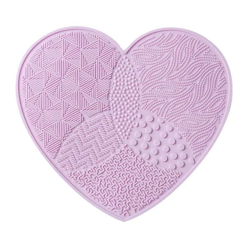 Scrubbing Pad Μακιγιάζ Βούρτσες Καθαρισμού Σιλικόνης με Βεντούζα Love Cleaner Washing Cosmetic Brush Beauty Supplies Tool — image 8