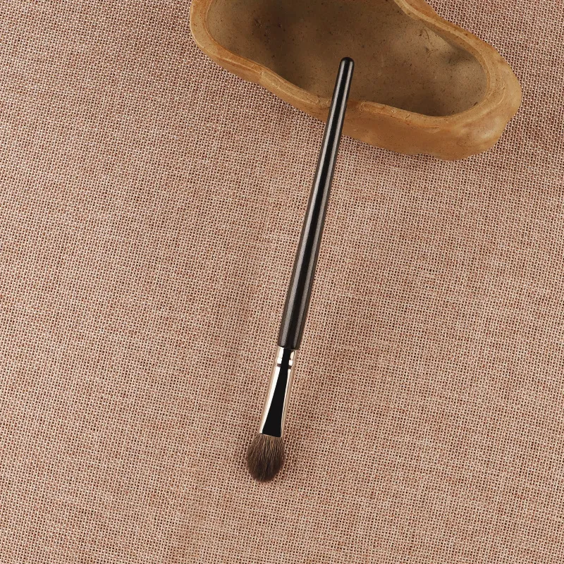 Pincéis de maquiagem para sombra de olho, 1 peça, cabelo de cabra, pincel de maquiagem, destaque, ferramentas de beleza requintadas, cabo de madeira
