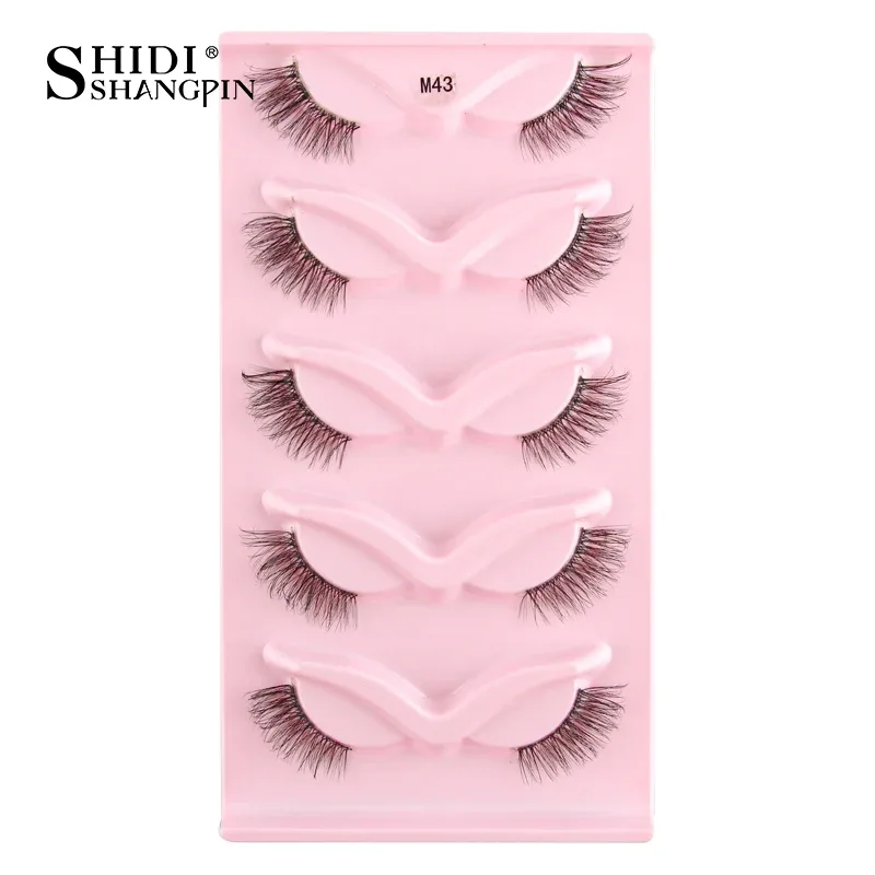 Half Lashes Cat Eye Lashes 3D Natural Finged End Eye Elong Lashes Fox Eye Lashes Faux Mink Lashes Μακιγιάζ — image 24