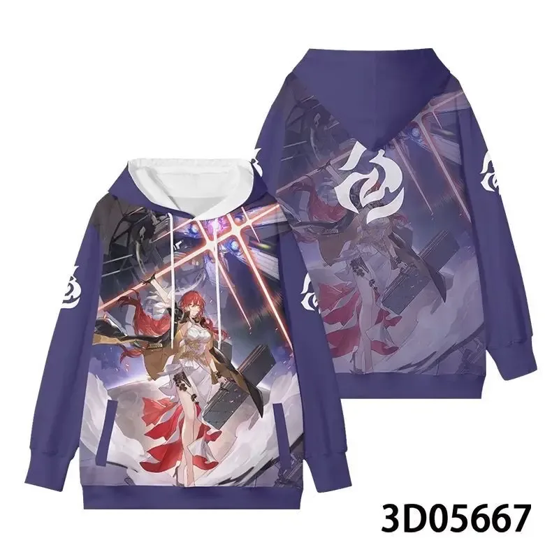 ใหม่เกมHonkai: Star Railทั้งหมดบทบาทเล่นHoodies 3Dพิมพ์อะนิเมะเสื้อกันหนาวขนาดใหญ่ผู้ชายผู้หญิงแขนยาวTracksuit Pullover — image 12