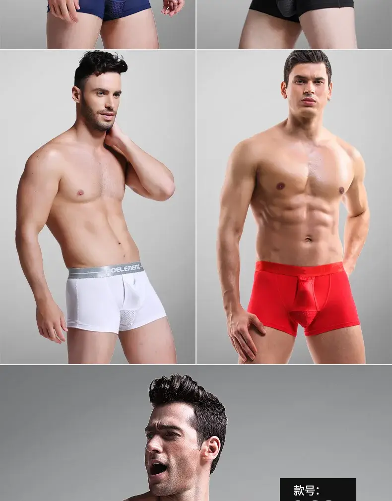 L-5XL Large Size Men Varicocele Underwear Scrotal Testicle Support Dual Pouch Boxer Spermatic Cord Bullet Separation Underpant — image 4