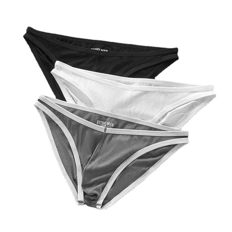 Men's Single Layer Briefs Ultra Thin U Convex Pouch Underwear Breathable Moisture Wicking Sexy Summer Panties — image 8
