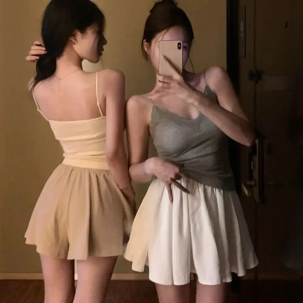High Quality Fashion Breathable Lace Camisole Strap Bra Solid Color Summer Top Sexy Style Wire-Free Crop Top — image 6