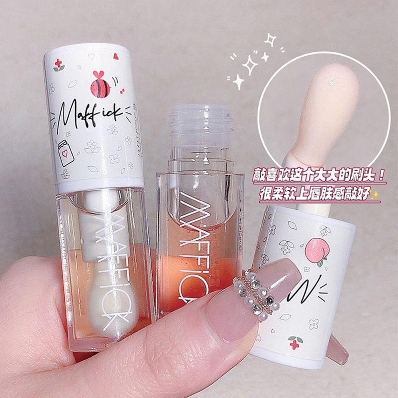 Make Up Korean Beauty Cosmetics Lip Ink Gloss Labial Lips Moisturizer Jelly Lipstick Bright Oil Ενυδατικό Βάλσαμο Βούρτσα για μεγάλα χείλη — image 7