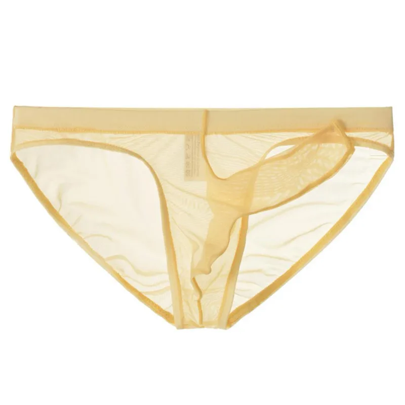 Ropa interior para hombre, calzoncillos transparentes con nariz de elefante, de malla, finos, ligeros, de secado rápido, calzoncillos transpirables de cintura baja
