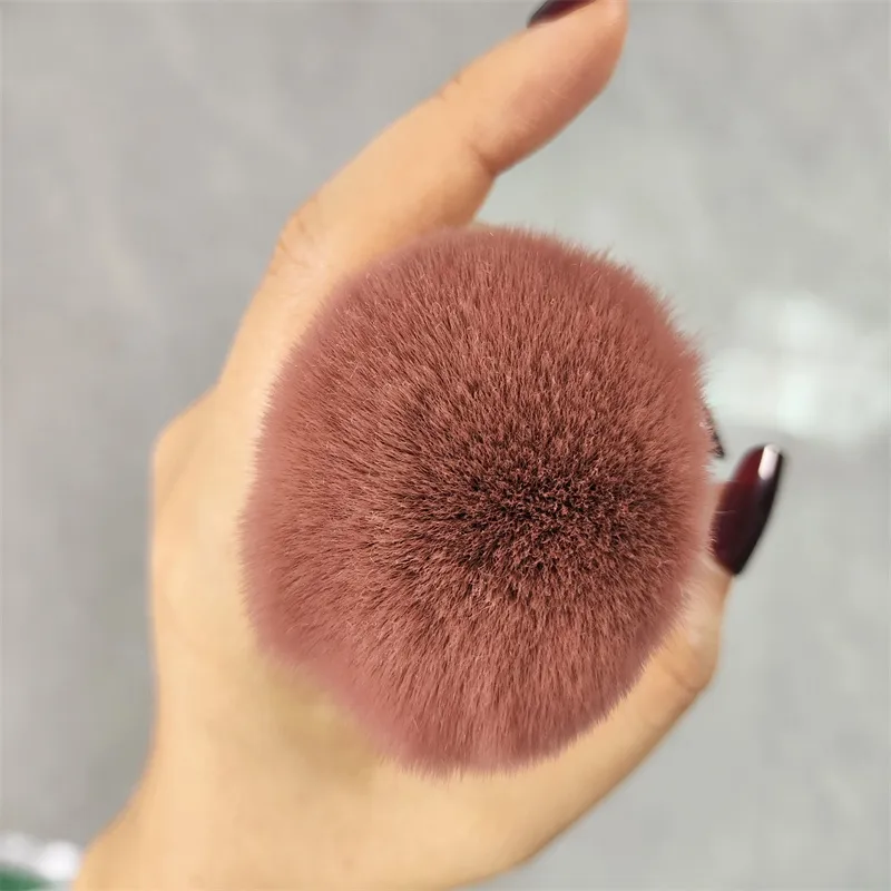 Pincel de maquiagem profissional com cabo de diamante, pincel para pó solto, blush, cabeça de cogumelo, base, blush, cabelo macio, ferramenta — image 5
