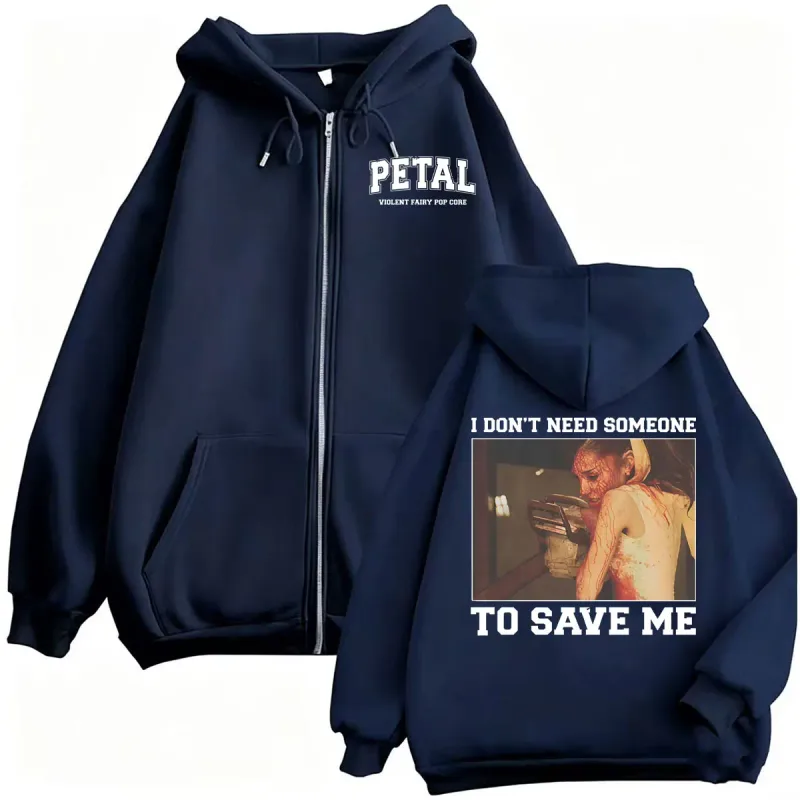 Ariana Grande Petal Core No necesito a alguien para salvar chaqueta sudaderas abrigos hombres mujeres Casual acogedor sudaderas con cremallera de alta calidad