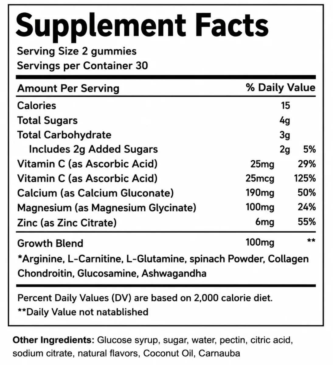 Bone Health Capsules Gummies Natural Height Growth Supplement for Kids Teens and Adults To Increase Bone Strength 60 Capsules — image 5