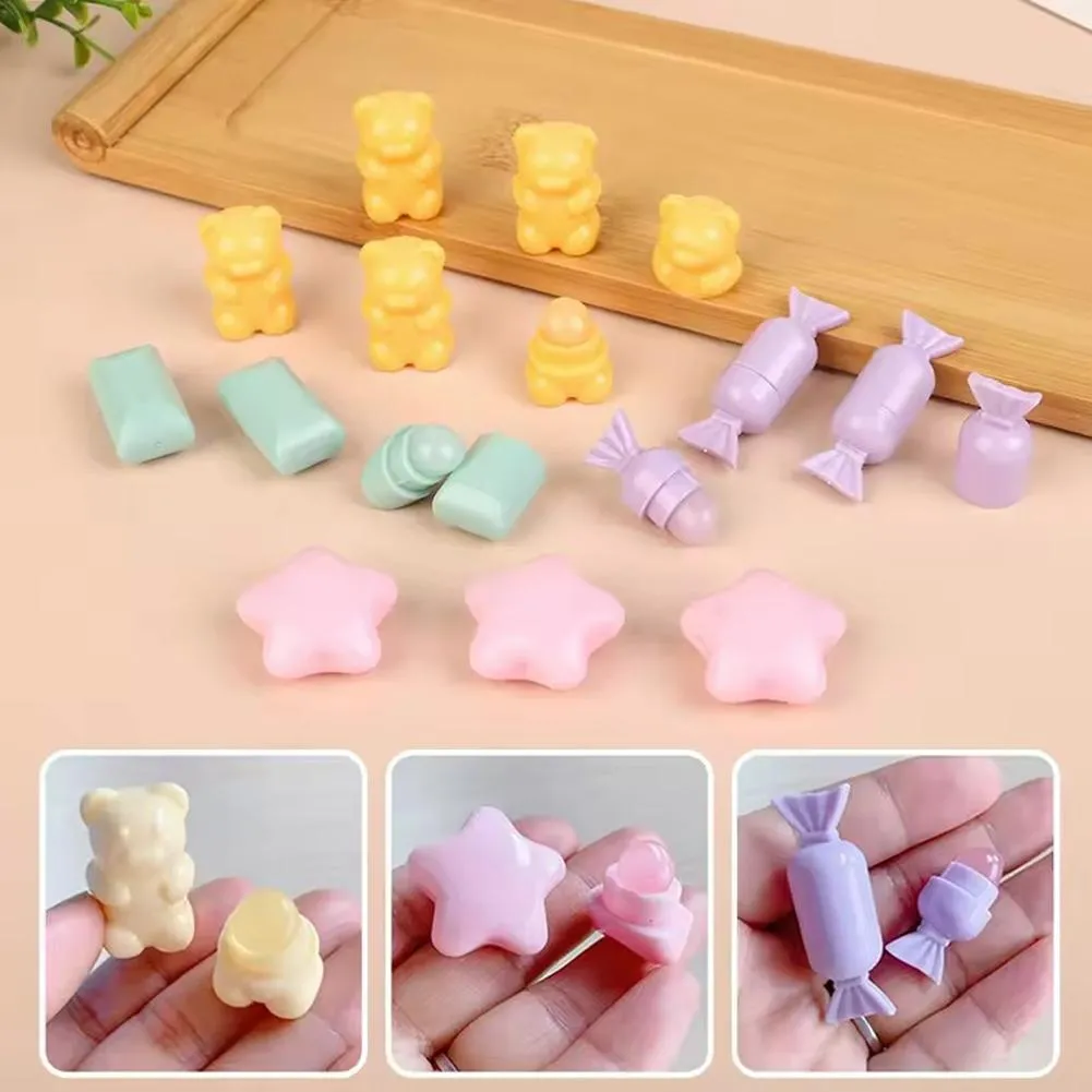 Portátil dos desenhos animados mini escova de silicone lábio bonito urso angular corretivo escovas bálsamo labial gloss corretivo compõem escovas — image 6