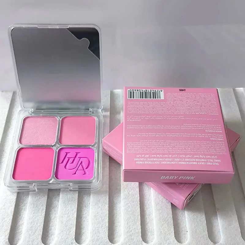 Το δημοφιλές Lip Gloss είναι λείο και εύκολο στην εφαρμογή Ματ αντικολλητικό Cup Powder Is fine and μακράς διαρκείας Μακιγιάζ 4 Color Blusher — image 17