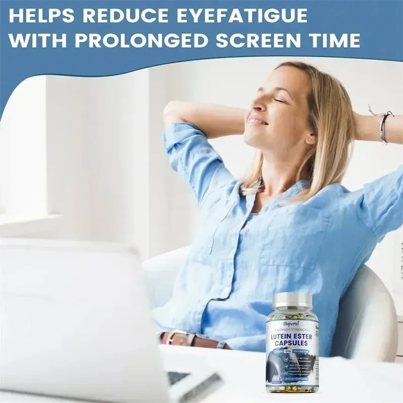 Lutein Ester Capsules - Support Eye Health Maintain Clear Vision Relieve Eye Fatigue Anti-oxidation Protect Against UV RaysS — image 4