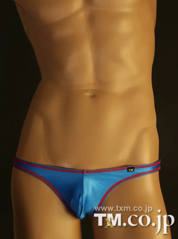 Men Color Block Triangle Briefs Low Rise Fashion Male Underwear Panties — image 7