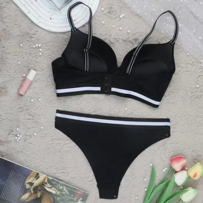 Σέξι Push Up Σετ σουτιέν Ρυθμιζόμενες τιράντες Underwire Comfort σουτιέν Εσώρουχα με επένδυση Cup Intimates — image 4