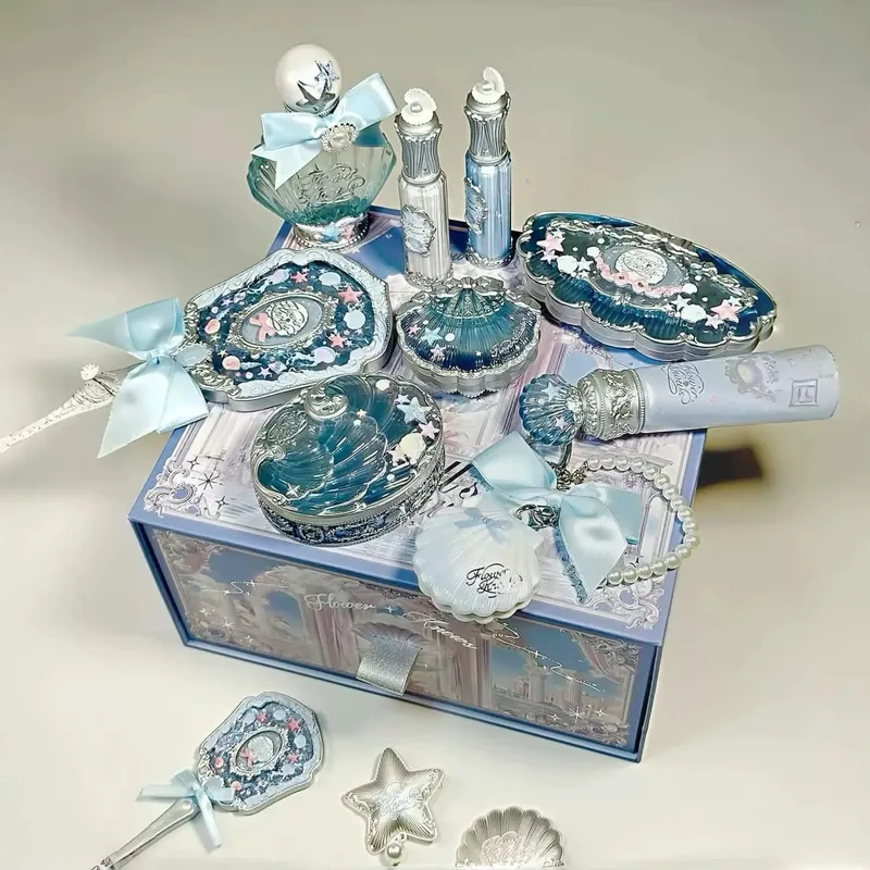 Flower Know Shells Jewel סט איפור לנשים - צללית סומק שפתיים גלייז ערכה מלאה - סט מתנה — image 3