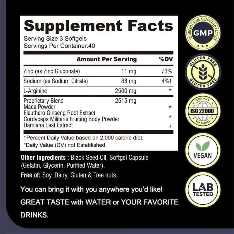 Maca Root Supplement - support Endurance Relieve Fatigue and Promote Muscle Growth