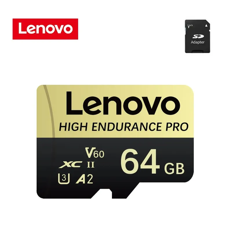 Lenovo High Speed ​​Class 10 כרטיס זיכרון מיני SD 256GB Micro TF Card לסמארטפון - 32GB 64GB 128GB 256GB 512GB אפשרויות זמינות