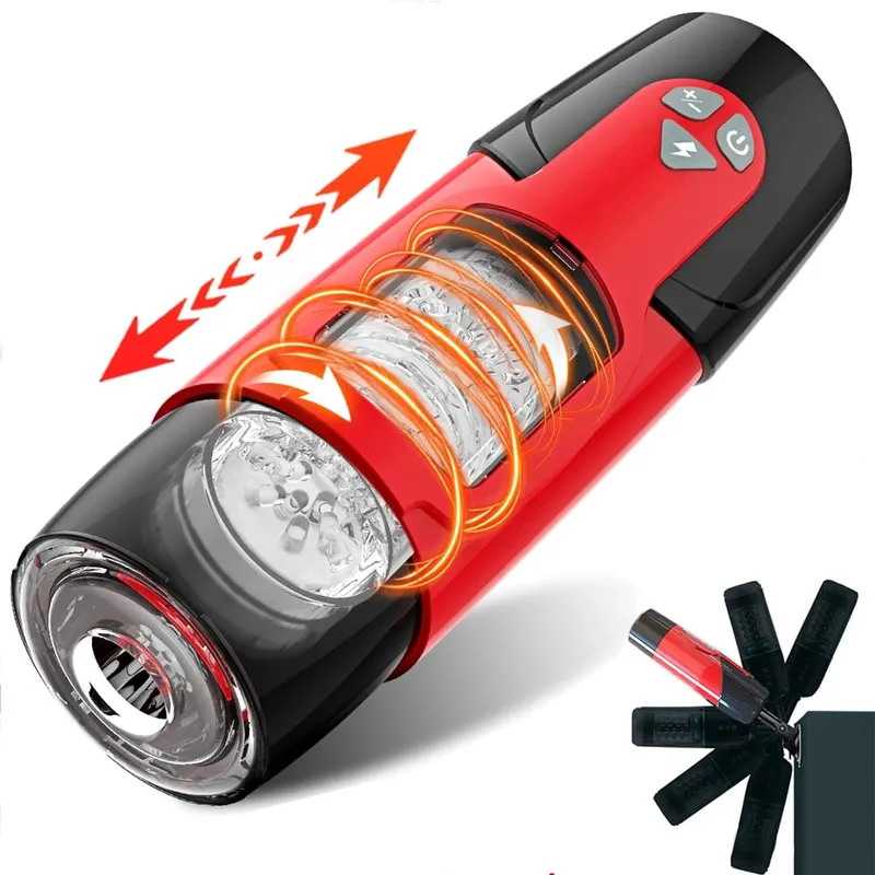 Automatic Male Masturbator Telescopic Rotation Masturbation with Suction Cup for Men Simulation Blowjob Piston Sex Toy for Men — image 12