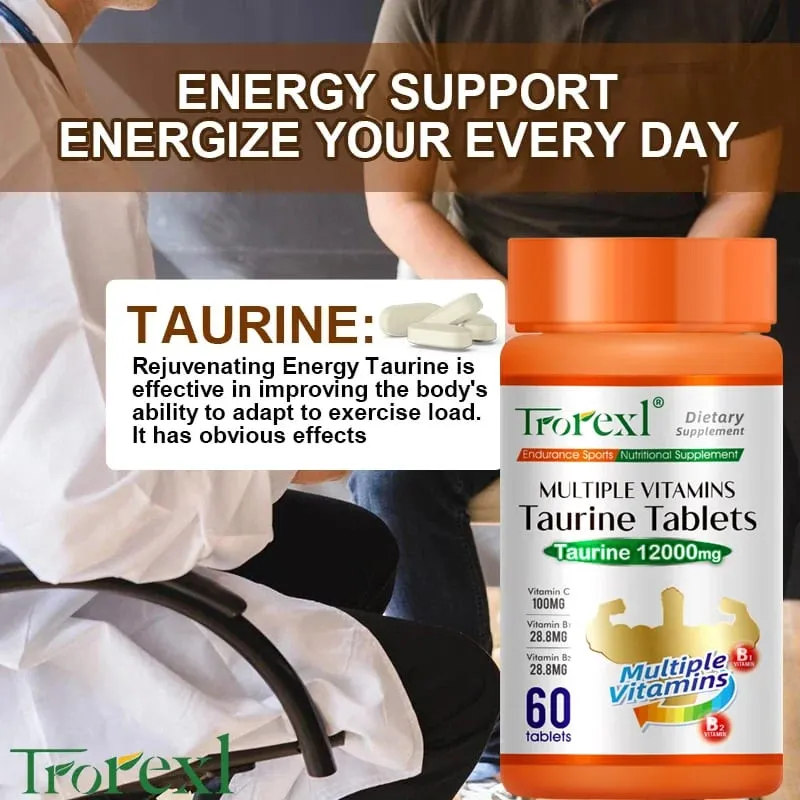 Multiple Vitamins Taurine Tablets for Energy boost fatigue relief and enhance physical strength