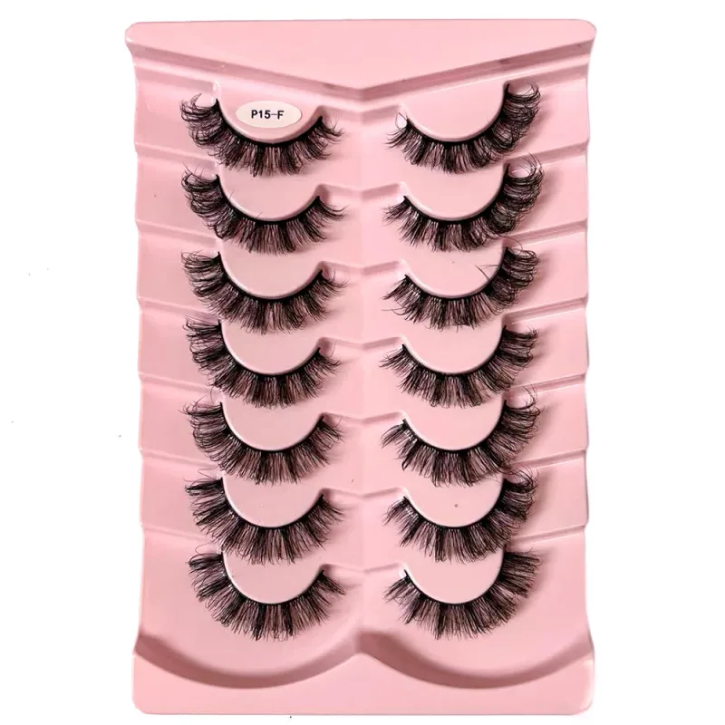 Κλασικές βλεφαρίδες 3D όγκου Faux Mink Lashes Φυσική εμφάνιση Χνουδωτές ψεύτικες βλεφαρίδες Wispy Cat Eye Lashes Αφράτες βλεφαρίδες 3D Mink — image 18