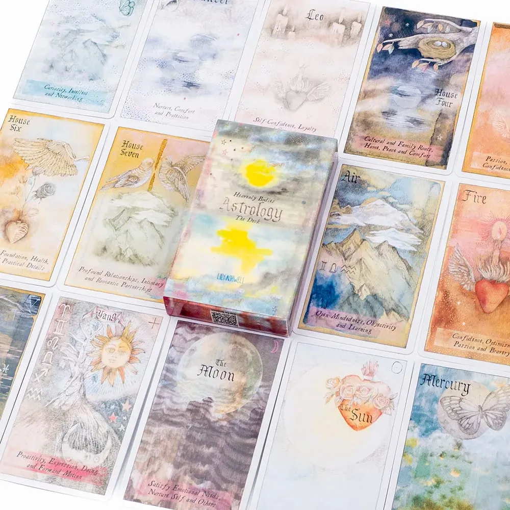 Heavenly Bodies Astrology 51-Card Deck Fate Divination Tarot Cards FortuneTelling Party Board Game Oracle Set 10.4 x 6.1CM — image 6