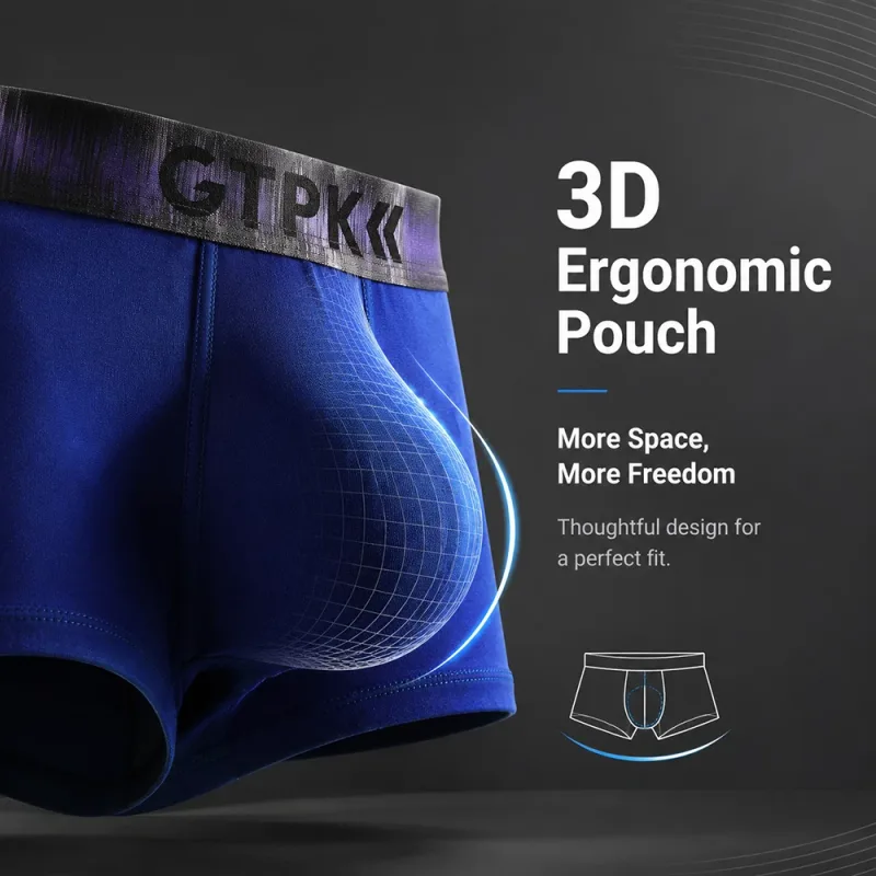 1/3PCS 95% Cotton Soft Comfortable Lingeries for Man High Stretch Men's Underwear Breathable Antibacterial 3D Mesh Pouch Briefs — image 15