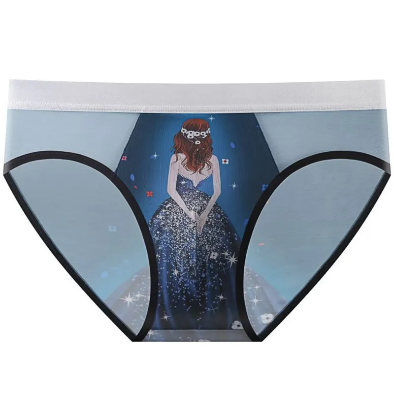 Novelty Cartoon Mesh Briefs Men Underwear NEW 2026 Male U Convex Pouch Underpants Plus Size XL-4XL