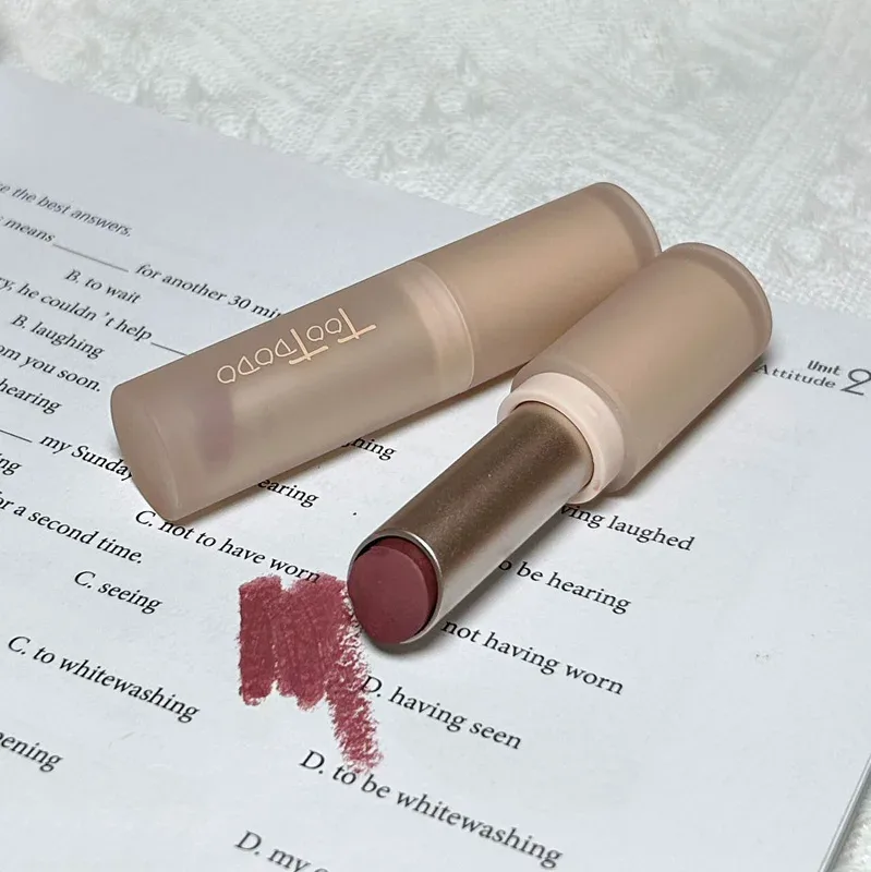 Toot Dodo Matte Lip Mud Cool Brown Χαμηλού κορεσμού Αδιάβροχο μακράς διαρκείας ομιχλώδες μακιγιάζ χειλιών