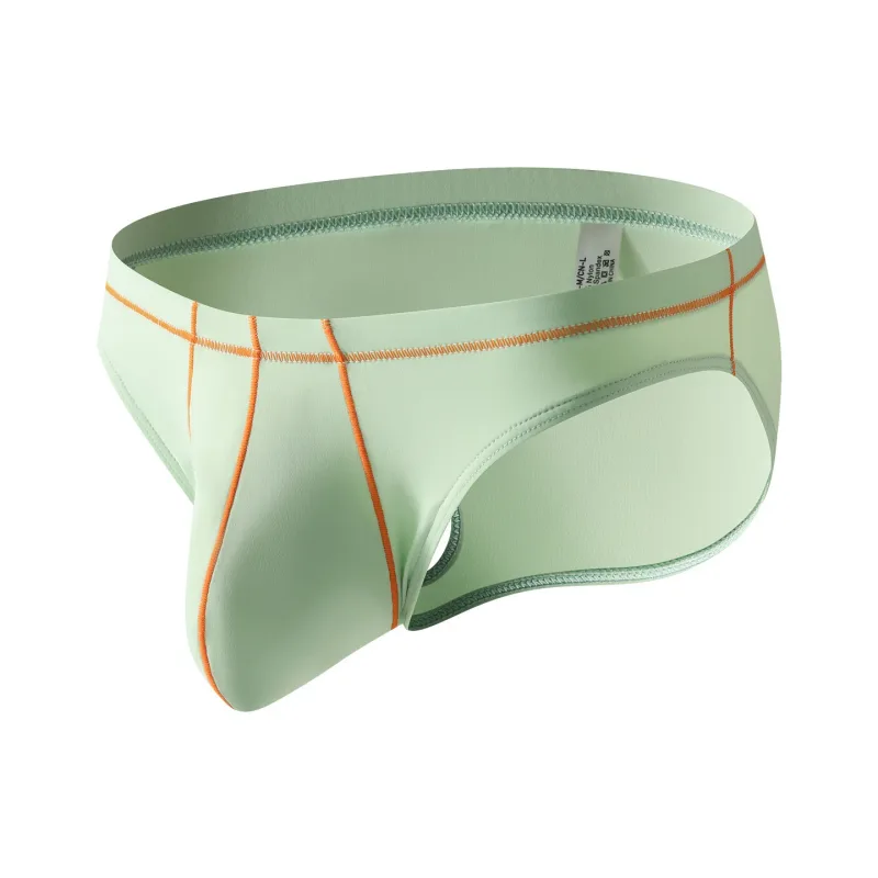 Mens Underwear Briefs SoftNylon Panties For Man Brief Shorts Homme Ropa Patchwork Low Waist Underpants Cueca Plus Size M-XXL — image 4