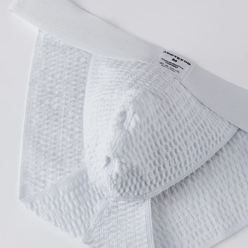 Men Woven Mesh High Fork Brief Adult Underwear Breathable U Pouch Elastic Soft G-string Thong Unisex Panties Men's Underpants — image 4