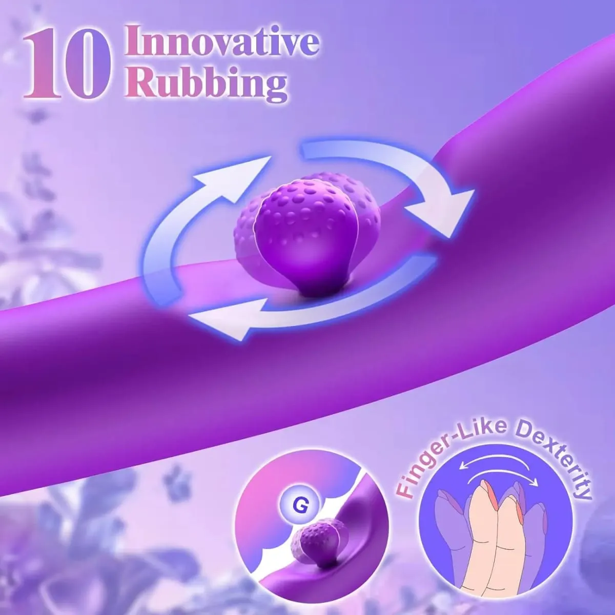 G Spot Rabbit Vibrator 3 σε 1 Περιστροφή 360° Ισχυρός διεγέρτης κλειτορίδας Μαλακή σιλικόνη για ενήλικες Προϊόν Σεξουαλικό παιχνίδι για γυναίκες ζευγάρι — image 4