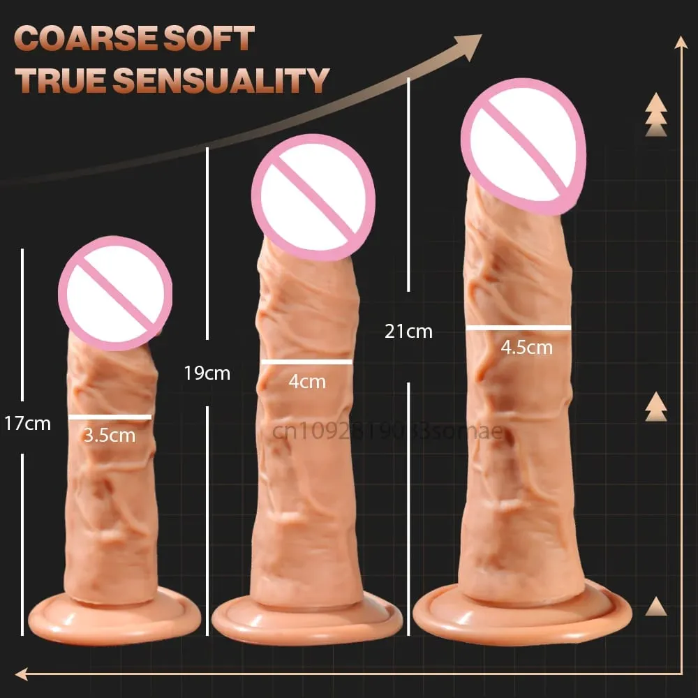 Realistic Silicone Dildo with Suction Cup G-Spot Anal Dildos Strapon Dick Anal Plug Masturbator Adult Sex Toys for Women 딜도