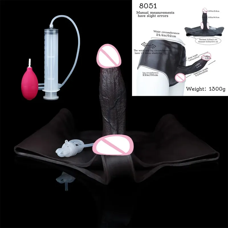 Σιλικόνη πρωκτικό βύσμα Squirting Dildo εσώρουχα με κοιλιακούς μύες συμπαγές πέος κολπικό πρωκτικό αυνανιστικό παιχνίδι σεξ για γυναίκες — image 10