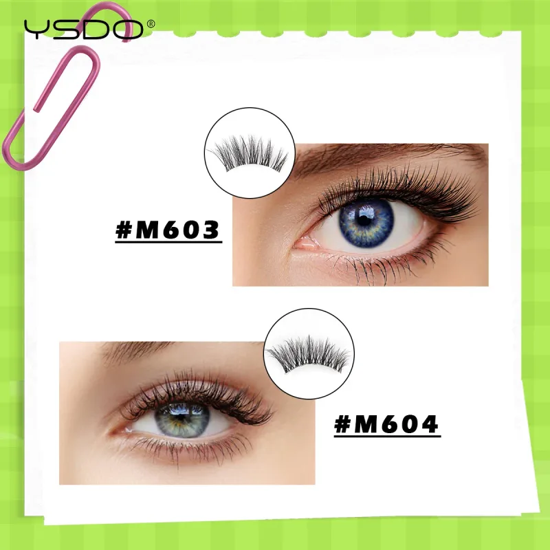 Half EyeLashes Φυσικές χνουδωτές ψεύτικες βλεφαρίδες Cat Eye Lash 3D Faux Mink Lashes Εργαλείο μακιγιάζ για επέκταση βλεφαρίδων με φτερωτές — image 5