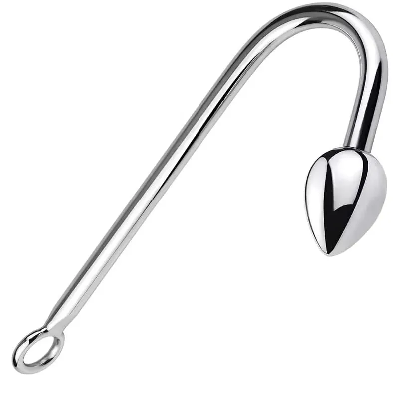 Small medium large 3 balls set metal anal hook beads head butt plug dilator prostate massager insert bdsm sex toy for male — image 5