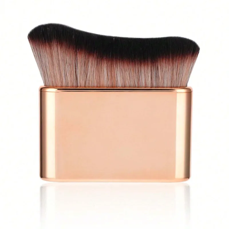 Pincel autobronzeador corporal dourado, pincéis macios de maquiagem portátil, escova autobronzeadora para base de pescoço, protetor solar, ferramentas aplicadoras de creme — image 11