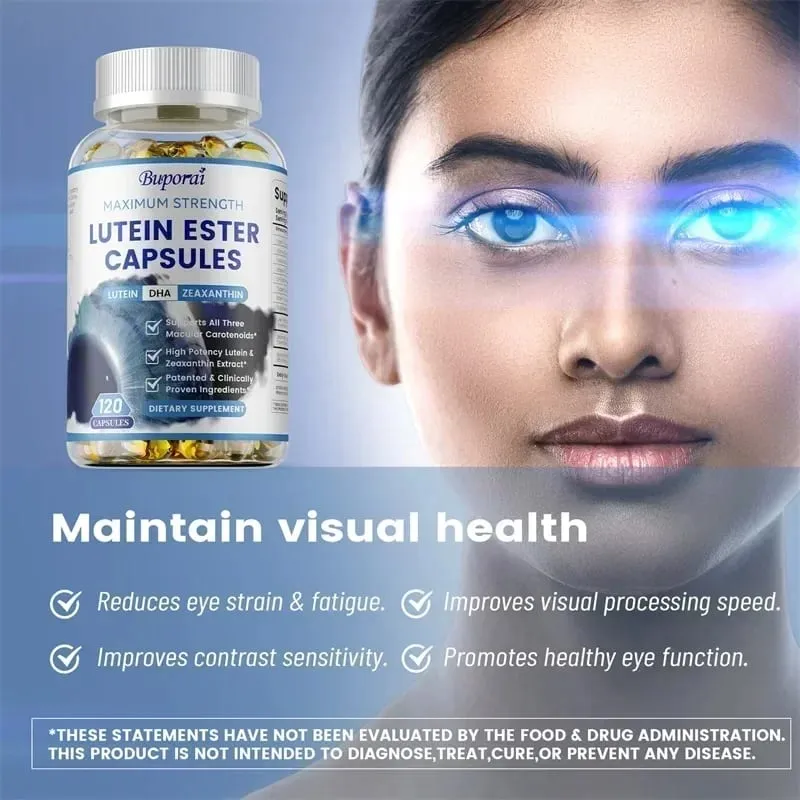 Lutein Ester Capsules - Support Eye Health Maintain Clear Vision Relieve Eye Fatigue Anti-oxidation Protect Against UV RaysS — image 6
